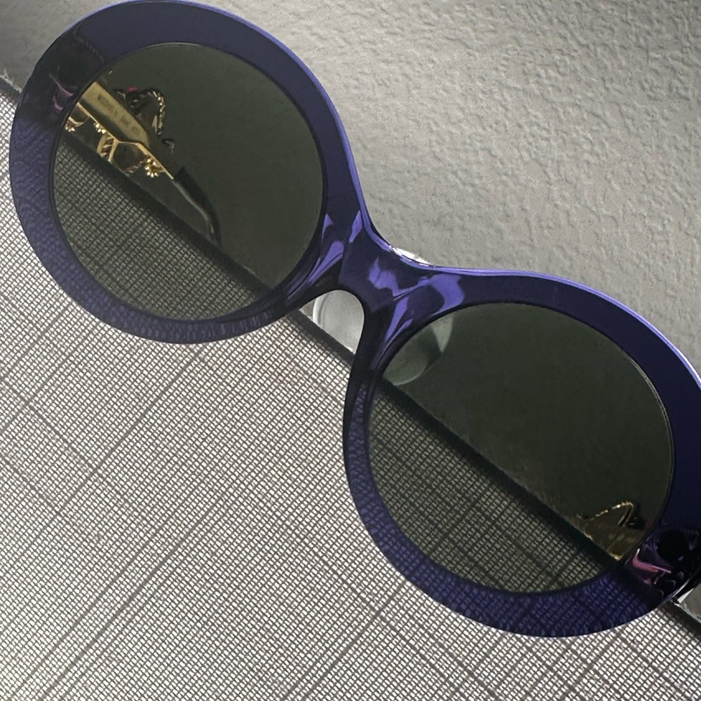 Moschino by Persol-Vintage M253 BLUE JEWELED SUNGLASSES